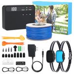 ZZWD Electric Dog Fence for 2 Dogs – Includes 2 Waterproof Receiver Collars – In-Ground/Above-Ground Wired Pet Containment System for Small, Medium & Large Dogs