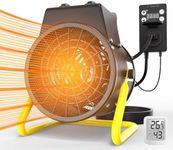 Greenhouse Heater with Thermostat - Portable Patio Outdoor Heater for Green House, Overheating Protection, Fast Heating, Garage Outdoor Use
