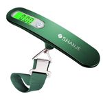 SHANJE Luggage Weight Scale for Suitcases 110 Lbs Travel Accessories High Precision Travel Digital Hanging Scales 50kg Green
