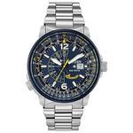 Citizen Eco-Drive Promaster Nighthawk Quartz Men's Watch, Stainless Steel, Pilot watch, Two-Tone (Model: BJ7006-56L)