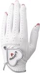 Callaway Glove Nail Dual WMS WHT M 25 (M: 7.1-7.5 inches (18-19 cm), for Both Hands) White Women's