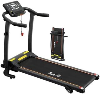 Everfit Treadmill Electric Treadmills with 360mm Running Belt, Folding Walking Pad Foldable Machine Exercise & Fitness Equipment, with up to 12km/h Speed and Pulse Sensor, for Home Gym Workout