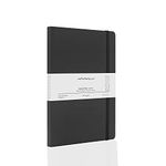 myPAPERCLIP Executive Series Notebook, Medium (127 x 210mm, 5 x 8.25 in.) Checks, ESX192M-C Black