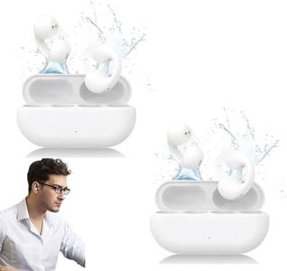 Sol Waterproof Earbuds, Shower Pods, Bone Conduction, Noise Canceling Sports Bluetooth 5.3 Ear Clip Earphones