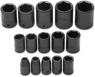 Stanley J74104 Proto 15-Piece 6 Point 1/2-Inch Drive Impact Socket Set