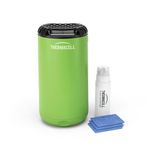 Thermacell Halo Mini Mosquito & Midge Protector, For Outdoors Activities, 20 m² Protection Zone, Scent & DEET-free, Includes 12-Hour Fuel Cartridge + 3 Mats, Green