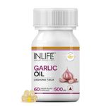 Inlife Garlic Oil Supplement 500 mg - 60 Capsules