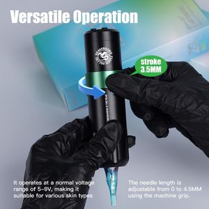 Dragonhawk Wireless Tattoo Pen Kit – Rotary Machine, Complete Set