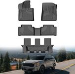 AOMSAZTO All Weather Car Floor Mats Compatible with 2020-2024 Kia Sorento,1st & 2nd &3rd Row Full Set TPE Floor Liners