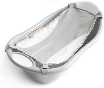Regalo Baby Basics Infant Bath Tub, Includes Air Mesh Sling, Adjustable As Your Baby Grows, Drying Hook for Easy Clean