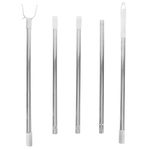 DOITOOL Hanger Retriever Pole with Hook - Adjustable 78inch Long Reach Garment Hook - Stainless Steel Extendable Reaching Stick Pole to Easily Reach Clothes and Closet Poles