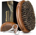 Bituemly Beard Brush, Natural Boar 