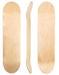 Venom Skateboards Plain Skateboard Deck Maple Wood Stain Blank Skate Board Decks 7ply Natural/Blue/Black/Gold 7.75/8/8.25 Skateboards for Kids/Teenage/Boys/Girls Adults Beginners - Natural - 8.25"