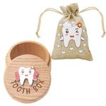 STSAIL Tooth Fairy Box 3D Carved Baby Tooth Boxes for Lost Teeth for Kids Dropped Tooth