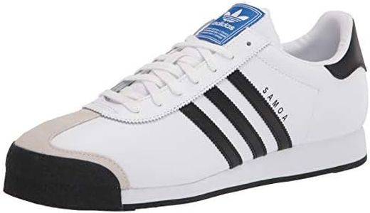 adidas mens Samoa Retro Sneaker, White/Black, 9
