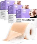 AWD Silicone Scar Sheets for Surgical Scars - Silicone Scar Tape for C Section, Tummy Tuck Tape, Keloid Treatment - Silicone Skin Patches After Surgery Must Haves (1.6" x 60" Roll, Pack of 3)