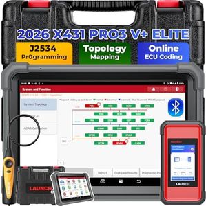 Launch X431 PRO3 V+ Elite J2534 ECU Protocol, Code Scanner, Smartlink C, 60 Hot Services, FCA SGW, Bidirectional 3000+ Active Tests, 2026 All System Launch Scanner, 200+ Brands, CANFD DoIP, Android 10