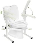 Toilet Safety Rails(560 Lbs) Handicap Toilet Seat with Handles Over Toilet,Adjustable Detachable Toilet Safety Frame,Heavy-Duty Toilet Safety Rails for Seniors,Elderly Balance,Easy Installation