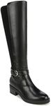 LifeStride Women's Brooks Tall Wide Calf Riding Boots Knee High, Black, 7 Wide