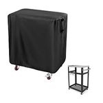 Ancadar Prep Table Cover for Keter Unity Portable Table, Outdoor BBQ Cart Cover Buffet Grill Table Cover Bar Tool Cart Cover Cooler Covers Waterproof (33inch)