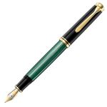 Pelikan Premium Souverain M800 Deluxe Fountain Pen Fine Nib Black/Greem