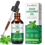 60ml Wild Oregano Oil Drops, with Potent Carvacrol, Mediterranean Wild Oregano Oil, Vegan Herbal Supplement for Immune and Digestive Support, Vegetarian, Non-GMO