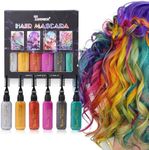 MKNZOME Hair Chalk Comb, 6 Colors T