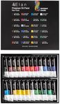 Elan Professional Oil Paint Set 12ml, 24 Rich Colours, Non-toxic Paint for Painting Canvas and Crafts, Oil Paints for Artists, Art Paints for Adults