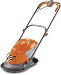 Flymo Hover Vac 250 Electric Hover Collect Lawn Mower - 1400W, 25cm Cutting Width, 15L Grass Box, Ambidextrous Handles, Folds Flat, Orange and Grey