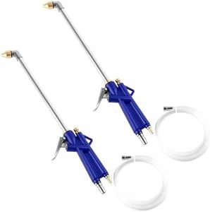 High Pressure Hose Nozzle Jet Power Washer for Garden Hose, 16in Metal Wand with 3ft Flexible Hoses (5/16in ID), Quick Connect Jet Hose Pressure Nozzle for Car Wash Patio Garden Cleaning (2PC)