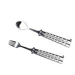 Butterfly Fork And Spoon Set For Hu