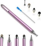 Stylus for iPad - Penyeah [4-in-1] High Sensitivity and Precision Touch Screen Stylus Disc Tip,Black Rubber Tip & Mesh Fiber Tip Universal for All Capacitive Touch Screen Device - Pinky Gold