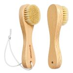 Laundry Stain Brush, Laundry Brush for Stains on Clothes, Natural Boar Bristle Laundry Cleaning Brush, Fabrics Cleaning Brush for Clothes without Damage, Perfect for Shoes, Cleaning and Laundry