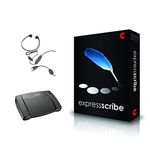 Express Scribe Pro Transcription Kit with USB Foot Pedal & USB Transcription Headset by VEC Electronics / NCH Software