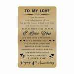 Happy 4th Anniversary Card - 4 Year Anniversary Card for Husband Wife - 4th Wedding Anniversary Card Gifts for Him Her Men Women