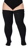 Plus Size Womens Thigh High Socks f