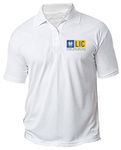 I AM ROMPER LIC Logo Printed Polo/Collar Half Sleeve T-Shirt for LIC Staff Employee Promotion T Shirt for Men and Women White