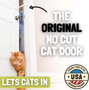 Door Buddy Baby & Cat Proof Door Latch – Adjustable, Grey