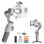 ZHIYUN CINEPEER SMOOTH 5E COMBO[Official]Gimbal Stabiliser Smartphone, AI Tracker, Magnetic Fill Light, 3-Axis Phone Gimbal, Smart Editing, Apple Watch Remote Control, Payload Max.300g