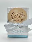 White Loft Baby Monthly Milestone – Limited Edition Gift Package - Baby Milestones Wooden Discs