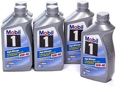 Mobil 1 103536 10W-40 High Mileage Motor Oil - 1 Quart (Pack of 6)