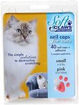 Soft Claws Feline Cat Nail Caps Take-Home Kit, Small, Pink