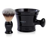 Shaving Brush & Bowl Gift Set | BENNY'S | Luxury Quality | Men's Gift Idea | Ideal for Travel | Shaving Bowl & Shaving Brush