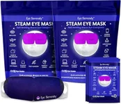 Steam Eye Mask for Dry Eyes | Warm Compress Eye Mask for Puffy Eyes & Comfort | Eye Serenity Self-Heating Eye Masks for Sleeping, Travel & Relaxation for Men & Women (2 Pack)