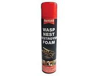 Rentokil 3 x Wasp Destroy Foam Aerosol 300ml