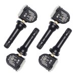 F2GZ-1A189-A TPMS Sensor Tire Pressure Sensor Replacement Set of 4 Compatible with Ford tpms F150 Edge Explorer Escape Lincoln MKT MKX 315MHz Replaces OE F2GZ1A189A F2GT1A180AB