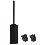 BGL Stainless Steel Standing Toilet Brush for Bath Decor (Black)
