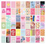 Pack of 54 Danish Pastel Wall Collage Kit Posters - 4 x 6 Inches Wall Decor Poster - Wall Art For Bedroom, Living room, Office - 1 Tissue Tape