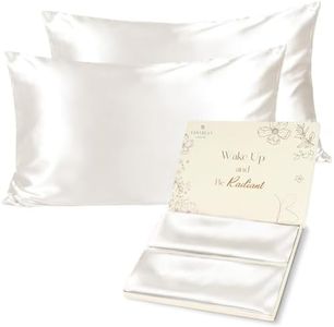 YANIBEST Satin Pillowcase, Silk Pillow Cases for Hair and Skin with Zipper, Queen Pillow Cases Set of 2 for 20"x30", Gifts for Women Men
