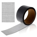 Andibro Self-Adhesive Window Screen Repair Tape, 60.9cm×457cm Screen Repair Patches Kit for Windows or Door Screen Strong Adhesive Fiberglass Screen Tape Repair Tool Waterproof Mesh Repair Tape(Black)